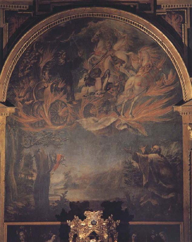 Juan de Valdes Leal Ascension of Elijah oil painting image